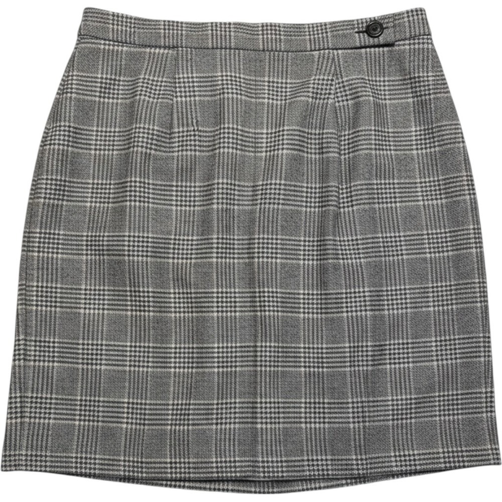 Vintage J.Crew Wool Cashmere Plaid Mini Skirt Size 6 Dark Academia Preppy